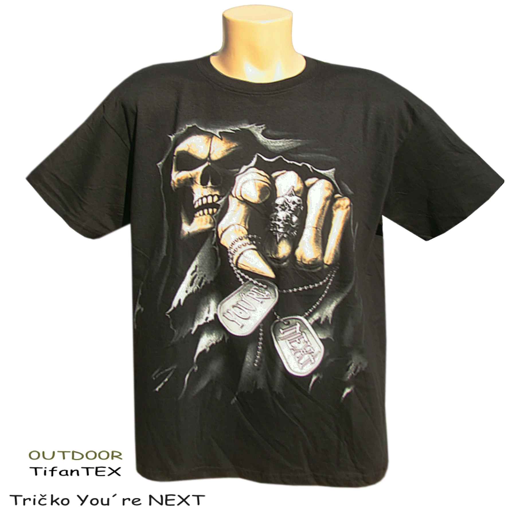 Pánske tričko You´re NEXT čierne, veľkobchod s odevami Tifantex