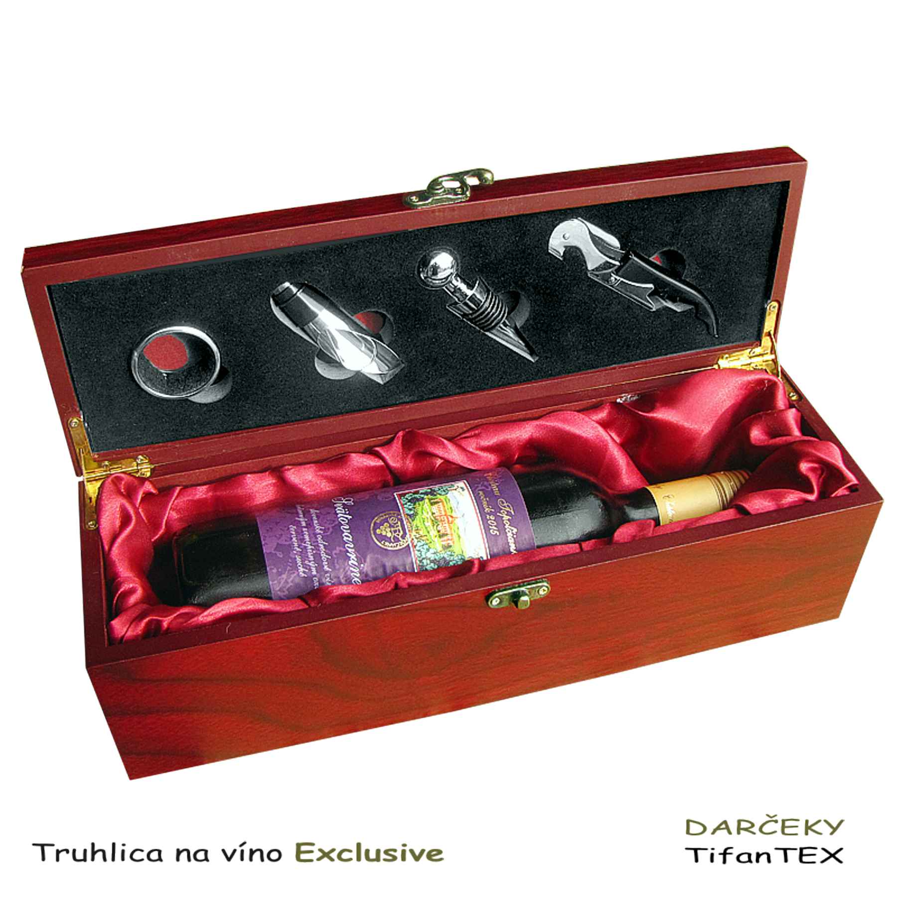 Elegantná truhlica na víno Exclusive, Tifantex darčeky