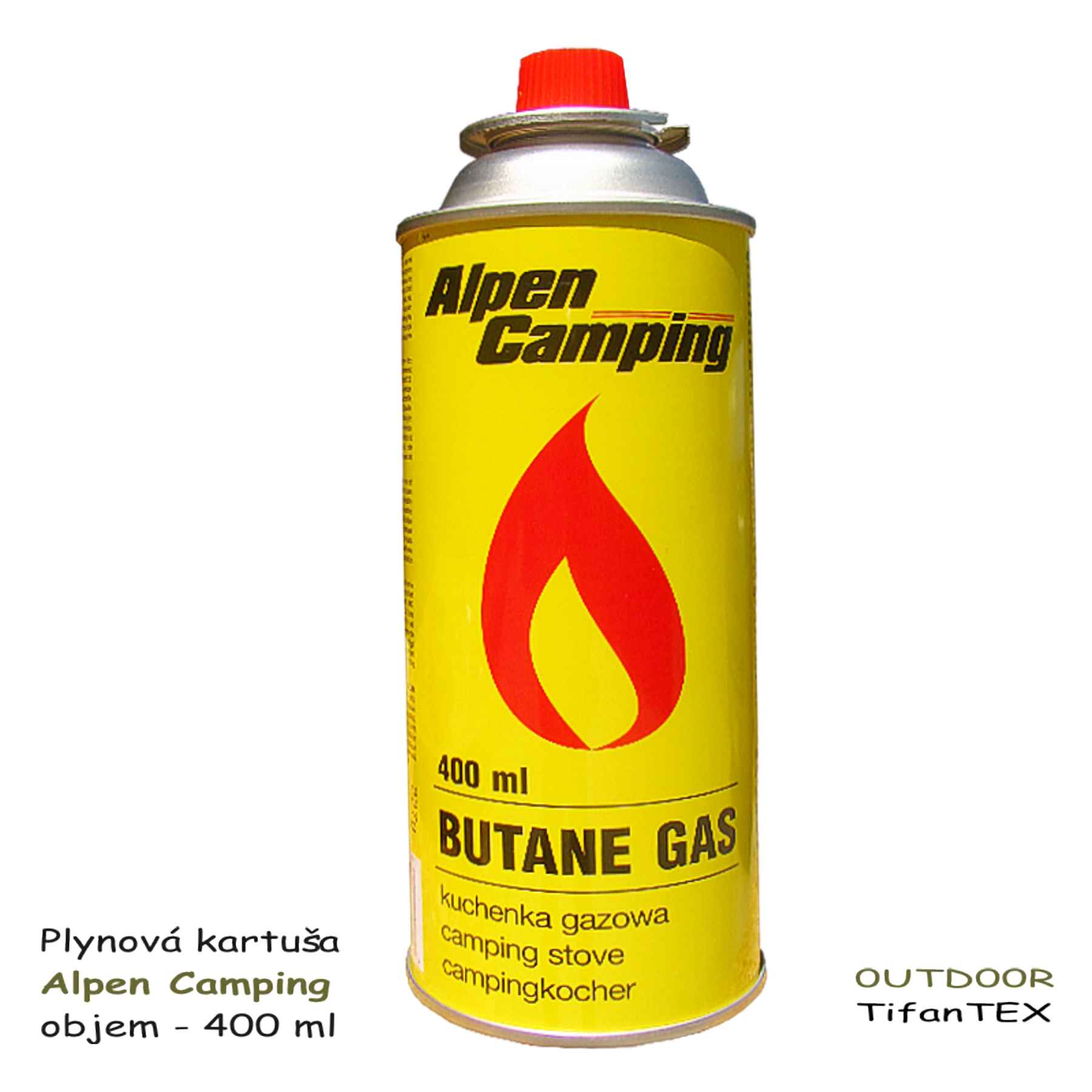 Kartuša plynová Alpen Camping 400 ml, Tifantex veľkoobchod outdoor