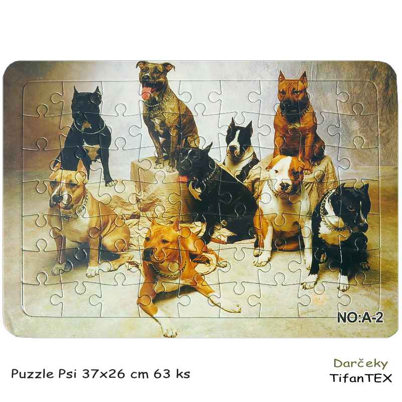 Puzzle Psi 28x21 cm 70 ks