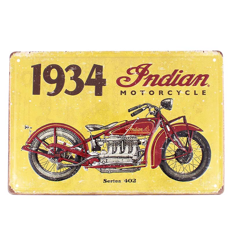 plechová retro ceduľa Indian Motorcycle 1901