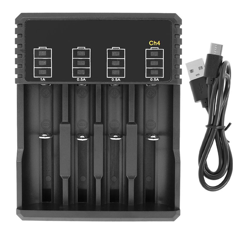 Nabíjačka na 4 batérie 18650 Li-ion 3,7V CH4