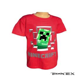 Tričko detské Minecraft červené