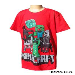 Tričko detské Minecraft červené YC150