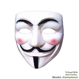 Anonymous maska Vendetta Biela