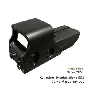 Kolimátor Graphic Sight 552 červený a zelený bod