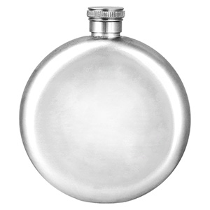 Ploskačka okrúhla nerezová 150ml