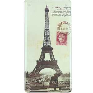 Plechová cedula Paris Eiffelova veža 16x31cm