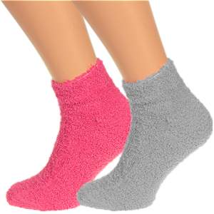 Froté dámske ponožky 2páry Mix Farba