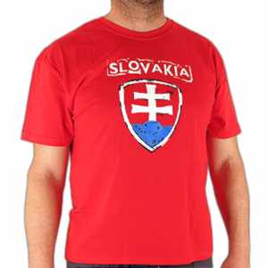 Tričko Slovakia slovenský znak červené
