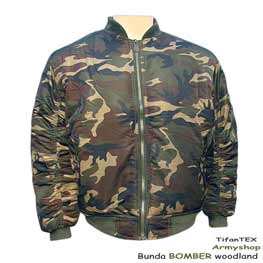 Bunda maskáčová BOMBER LSW woodland