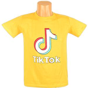 Detské tričko TikTok žlté