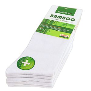 Pánske biele ponožky 5 párov Bambus Aura.via