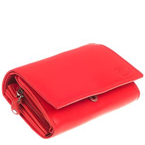 Dámska kožená peňaženka červená No.244
