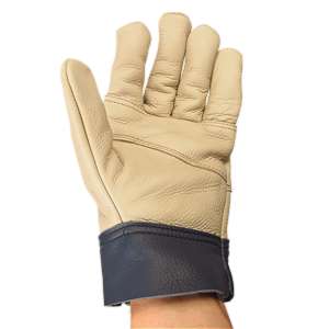 Pracovné rukavice kožené bledé