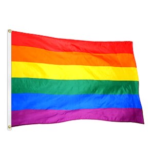 Dúhová vlajka LGBT veľká 150x90cm