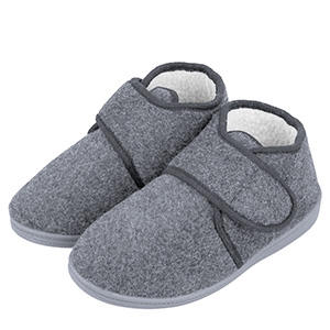 Kapce na zimu pánske bledošedé