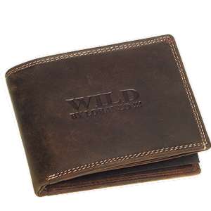 Kožená peňaženka WILD fa. tmavohnedá