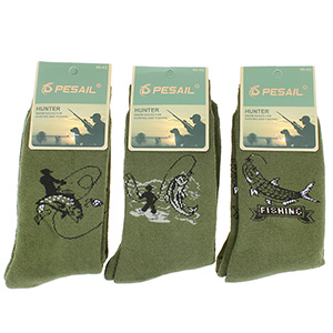 Pánske froté ponožky pre rybára 3páry