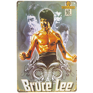 Plechová ceduľa Bruce Lee 20x30cm