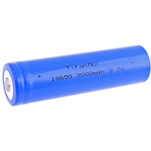 18650 Batéria nabíjateľná 3000 mAh 3,7V s výstupkom TFT