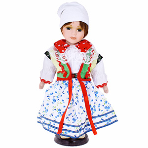 Porcelánová bábika v kroji