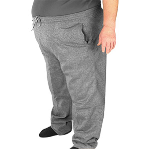 Pánske nadrozmerné tepláky veľkosti 4XL-6XL šedé farby