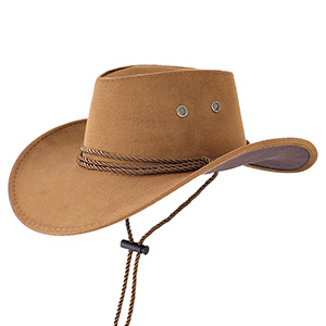 Kovbojský klobúk hnedý nízky