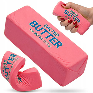 Squishy Butter antistresové maslo 13cm ružové
