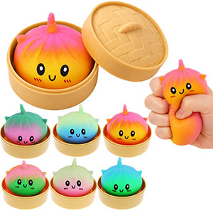 Squishy Dumplings Mystery box dúhová knedľa 10cm