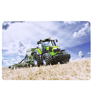Retro ceduľa kovová traktor 30x20cm