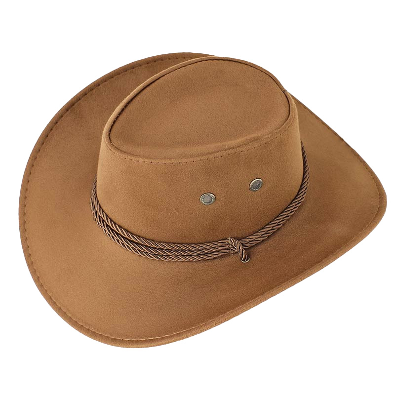 Kovbojský klobúk hnedý nízky